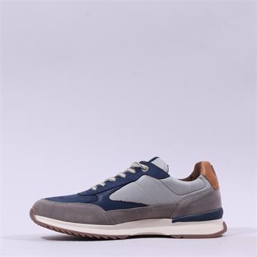 Tommy Bowe Paisami Laced Trainer - Navy Grey Combi
